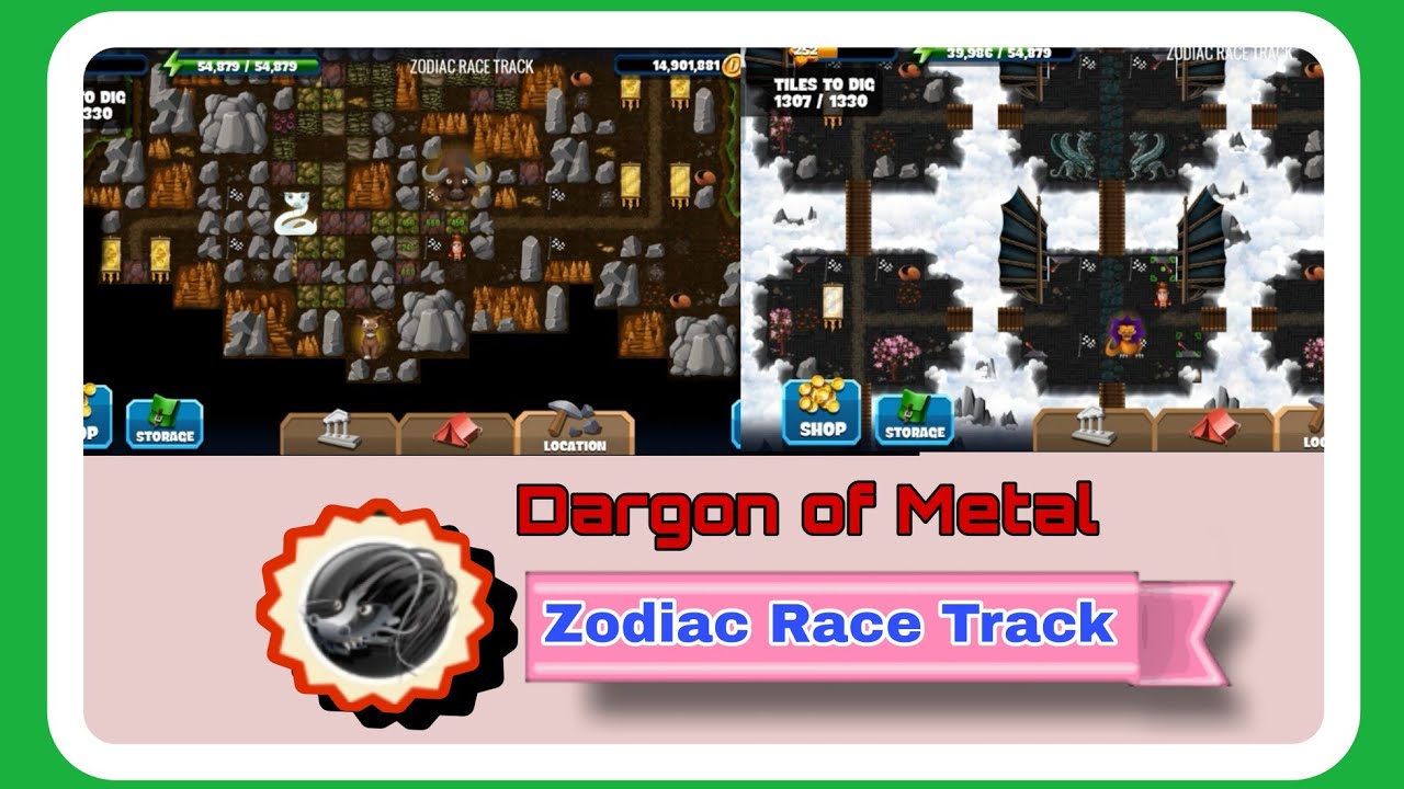 Zodiac Race Track | 16- Dargon of Metal |#diggysadventure |