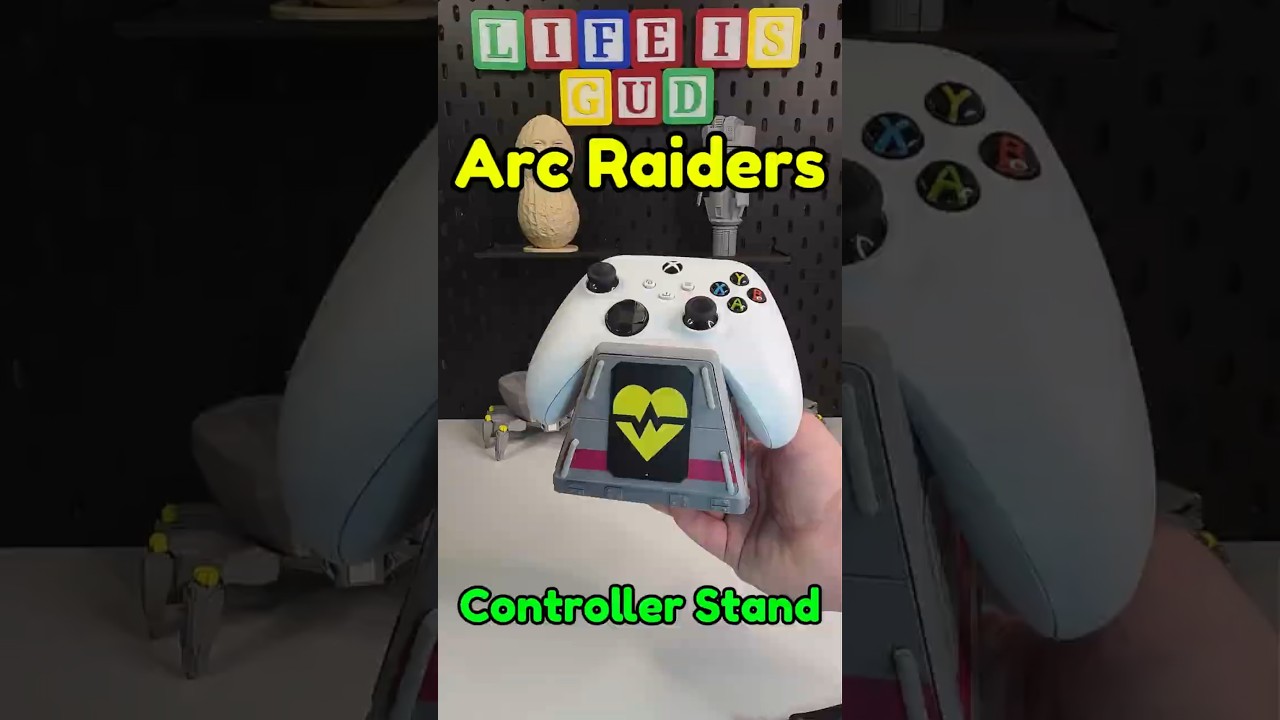 Подставка для контроллера, напечатанная на 3D-принтере, из игры Arc Raiders!