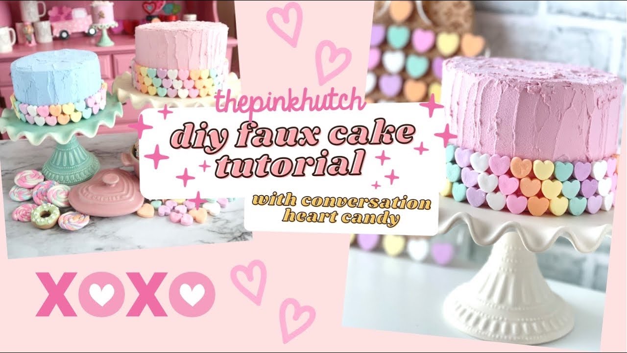 DIY Faux Cake Fake Valentines Cake Tutorial