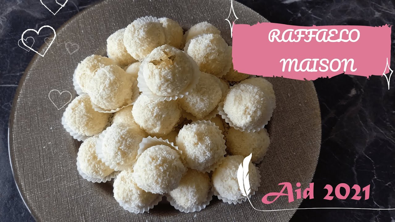 Boule coco facon raffaelo sans cuisson avec très peu d'ingrédients