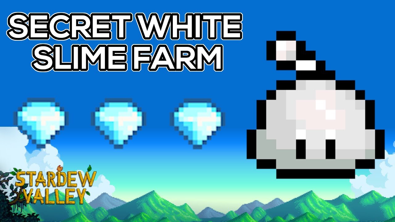 First Ever RARE White Slime Farm - SECRETS of Stardew Valley