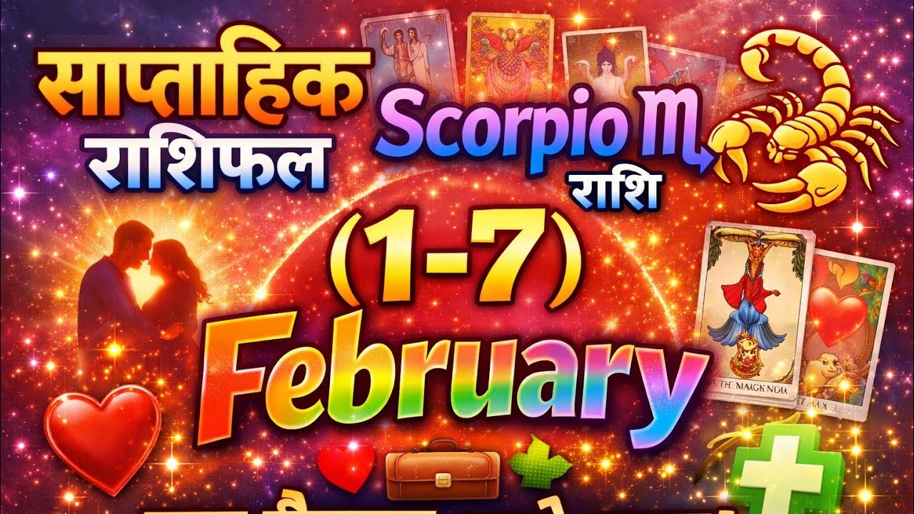 Scorpio ♏ वृश्चिक राशि साप्ताहिक राशिफल 1–7 February | Love Career Health Students | Tarot Reading