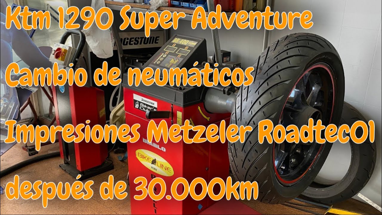 Ktm  1290 Super Adventure, cambio de neumáticos e impresiones Metzeler Roadtec01