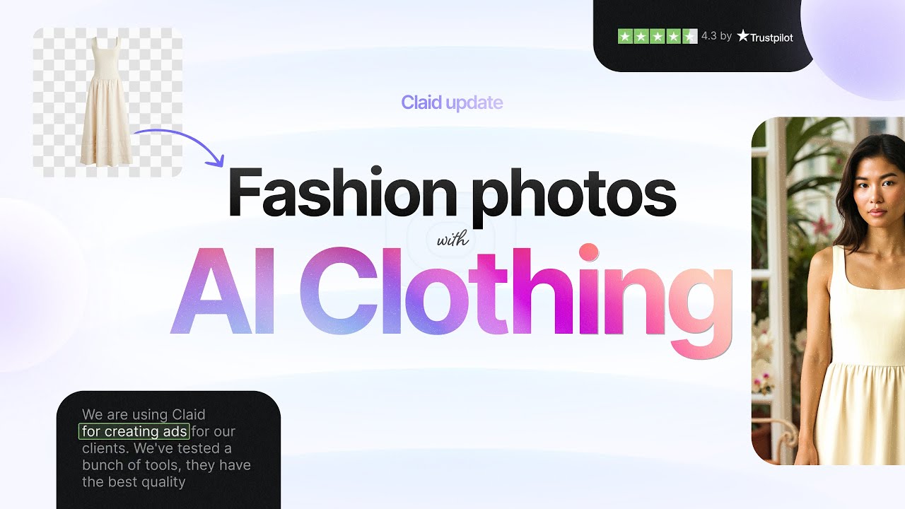 Claid AI Fashion Models Tutorial: Turn Clothing Photos into On-Model Shots