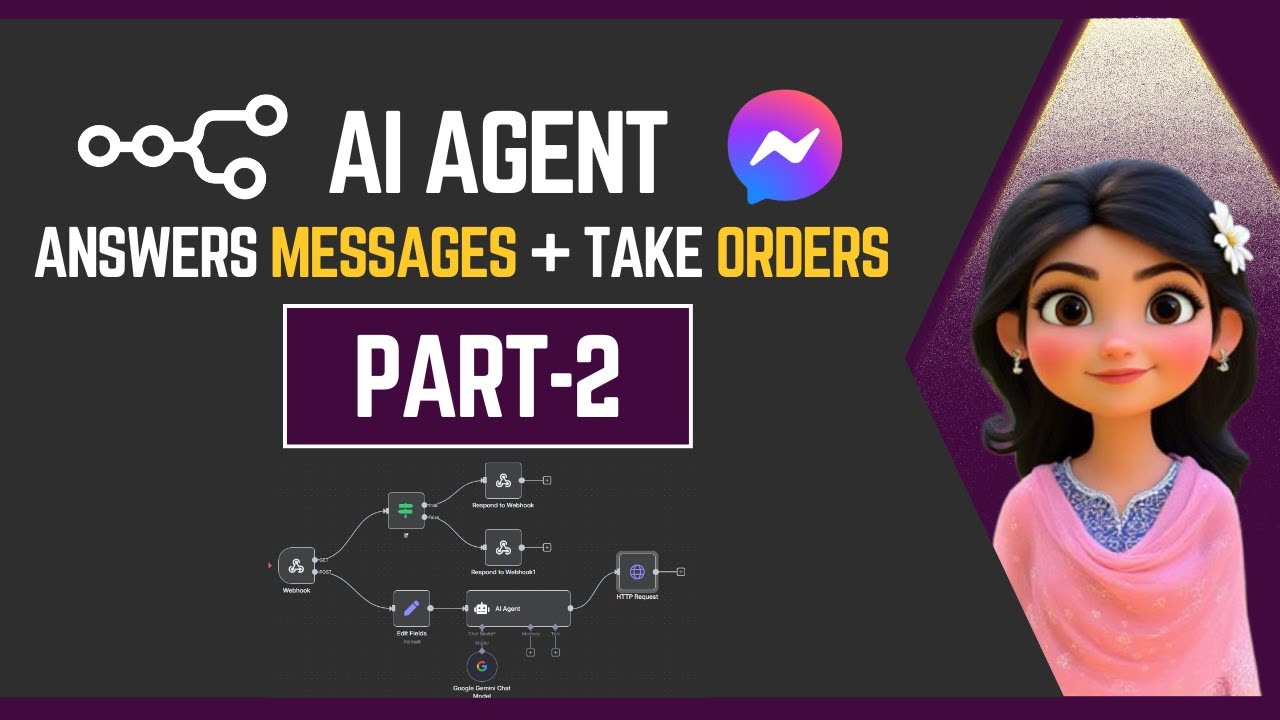 Complete Facebook Messenger Auto Order Taking Agent using n8n | Part-2 |Step by Step Bangla Tutorial