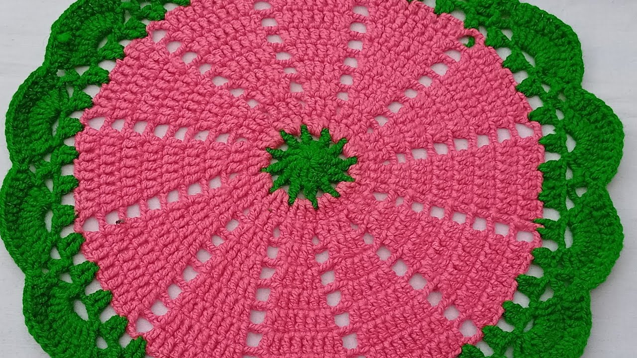 क्रोशिया से थालपोश बनाना सीखेंThalposh Crochet Rumal Design | Thalposh Design | Thalposh | Crochet