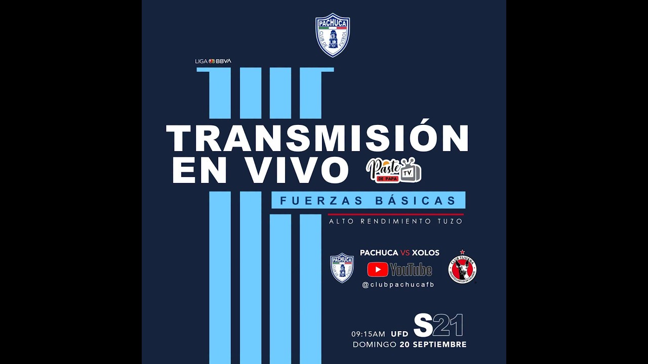 LIGA BBVA MX SUB 21 PACHUCA VS XOLOS DE TIJUANA
