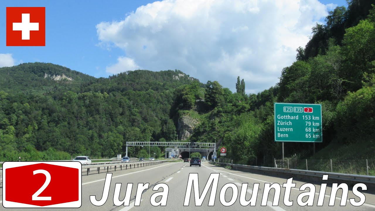 Switzerland: A2 Sissach - Härkingen (Jura)