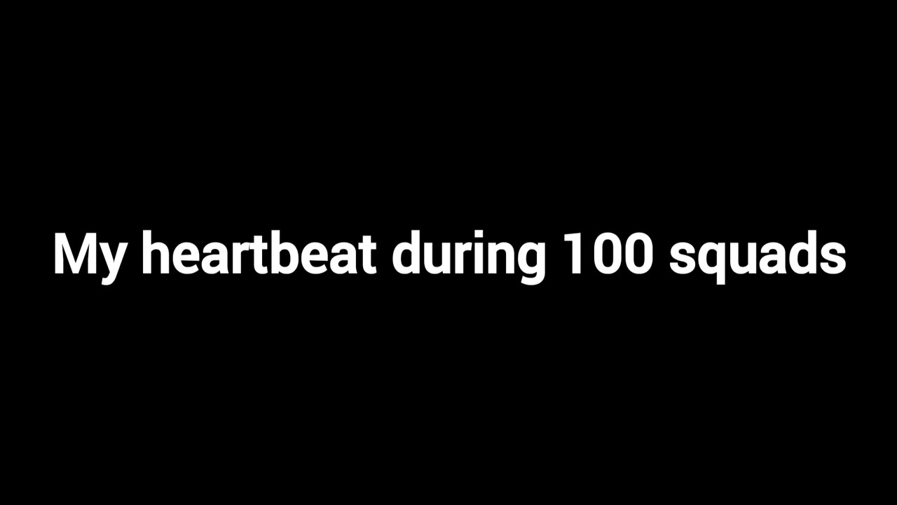 My fast heartbeat during 100 squads with recovery
