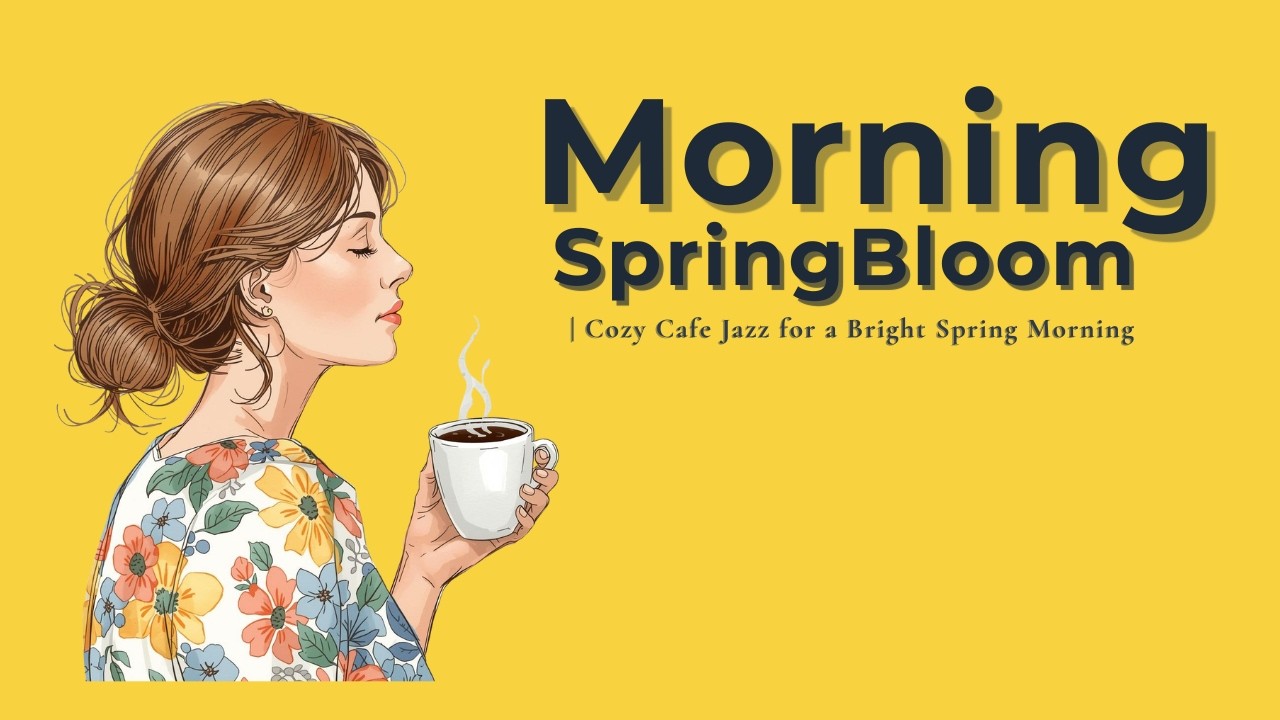 Morning Spring Bloom 🌸 Cozy Cafe Jazz for a Bright Spring Morning