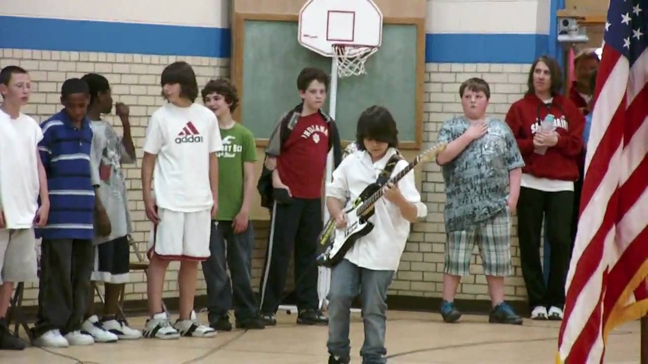 Preston Taalbi National Anthem at Whitehorse Middle School