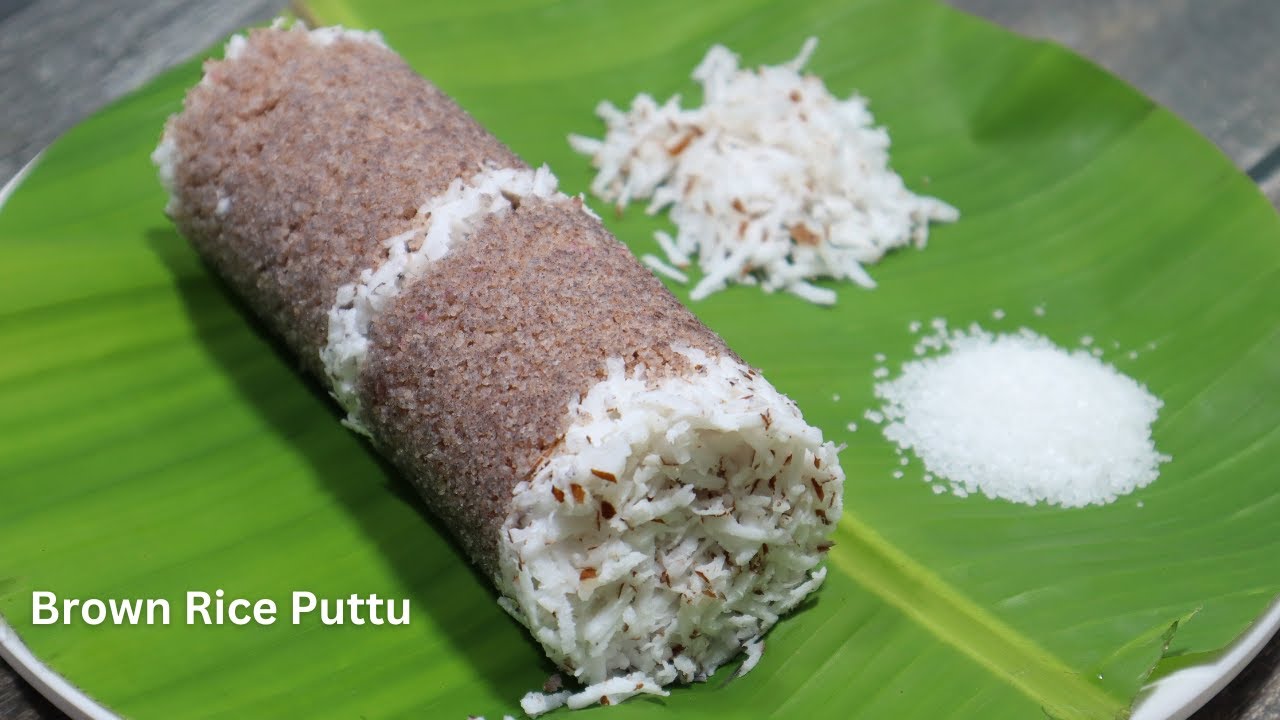 Brown Rice Puttu | Kola Puttu | Arisi Puttu | Rice Flour Puttu
