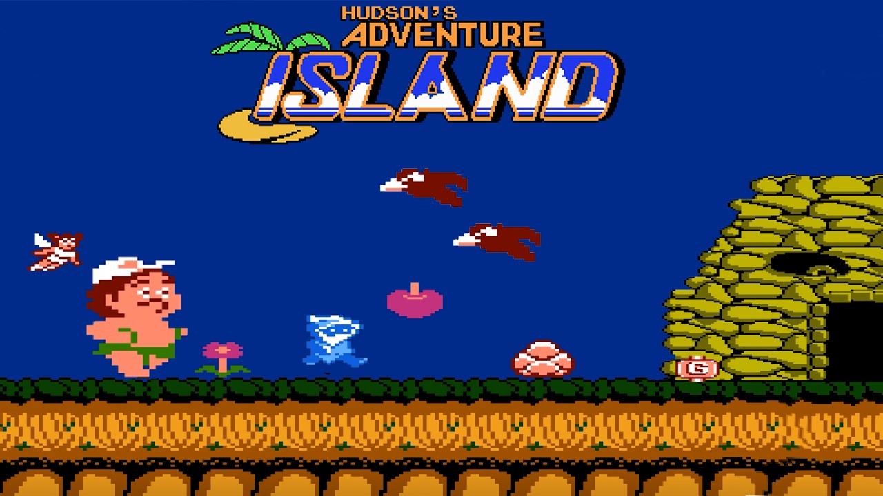 Игра Adventure Island (1986) — полное прохождение | Игры для NES | Старые игры [4K/60FPS]
