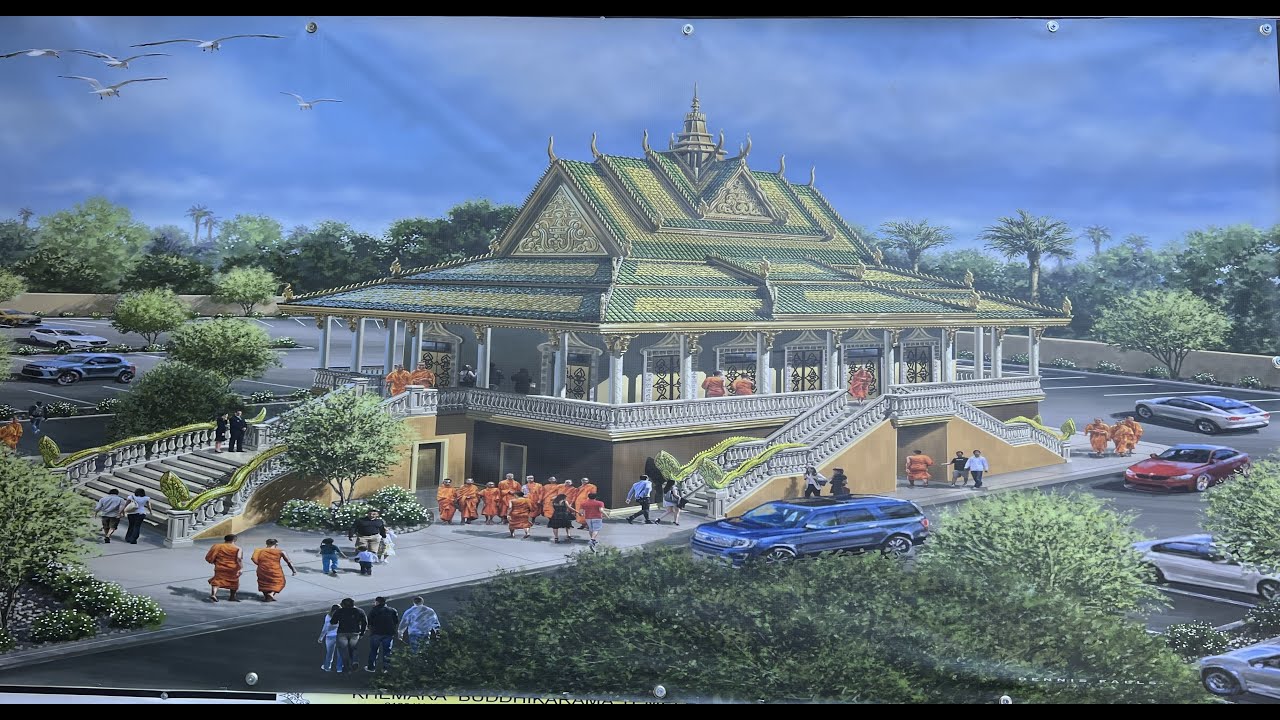 Khmer New Year at Khemara Buddhikaram temple (Wat Khmer), Long Beach, CA:  April 16, 2023