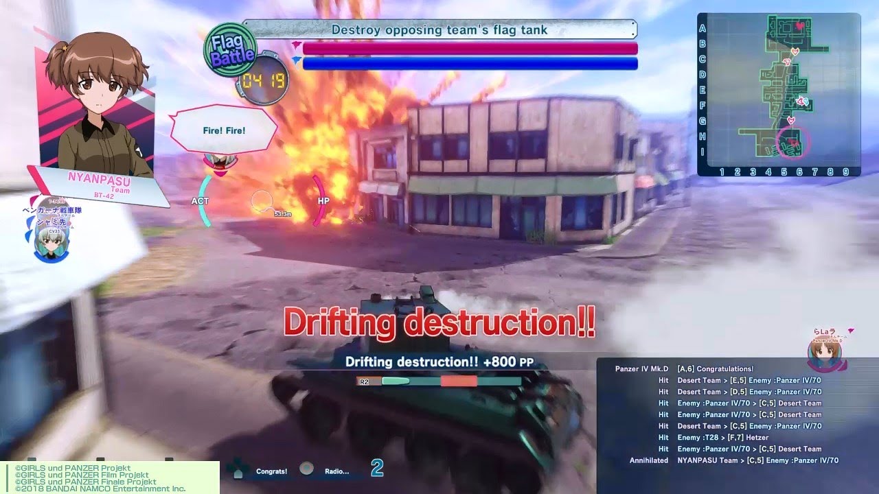 Girls und Panzer Dream Tank Match DX | Alisa is the Craziest Driver