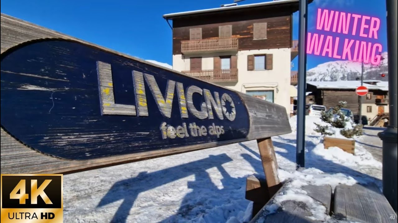 Livigno town 11.12.2022 | Italy | Beautiful winter sunny day | Walking tour | Samsung S22 Ultra