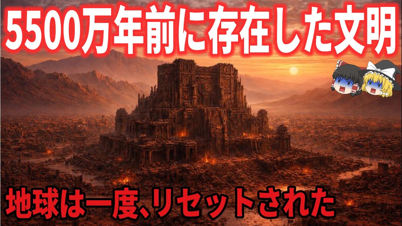 【ゆっくり解説】説明不可能…5500万年前に存在した「人類以外の文明」の正体【都市伝説 ミステリー】