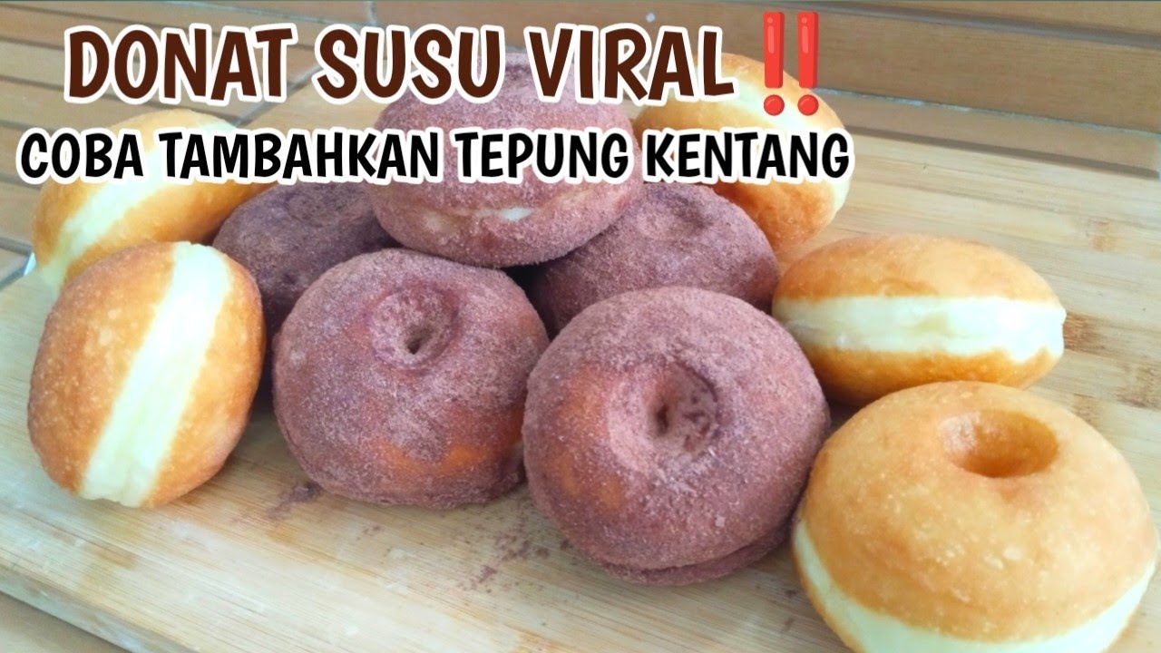 DONAT SUSU VIRAL‼️TAMBAHKAN TEPUNG KENTANG LEBIH EMPUK DAN LEMBUT