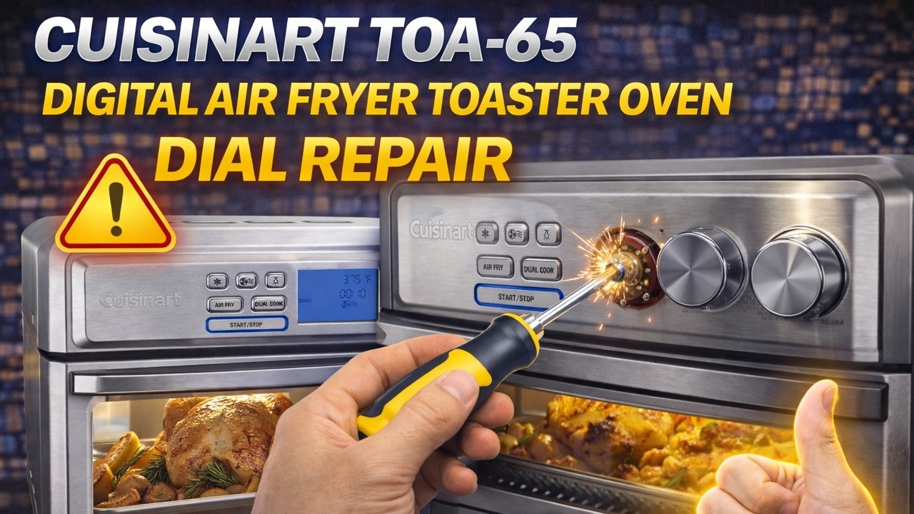 Cuisinart TOA-65 Digital Air Fryer Toaster Oven Dial Repair
