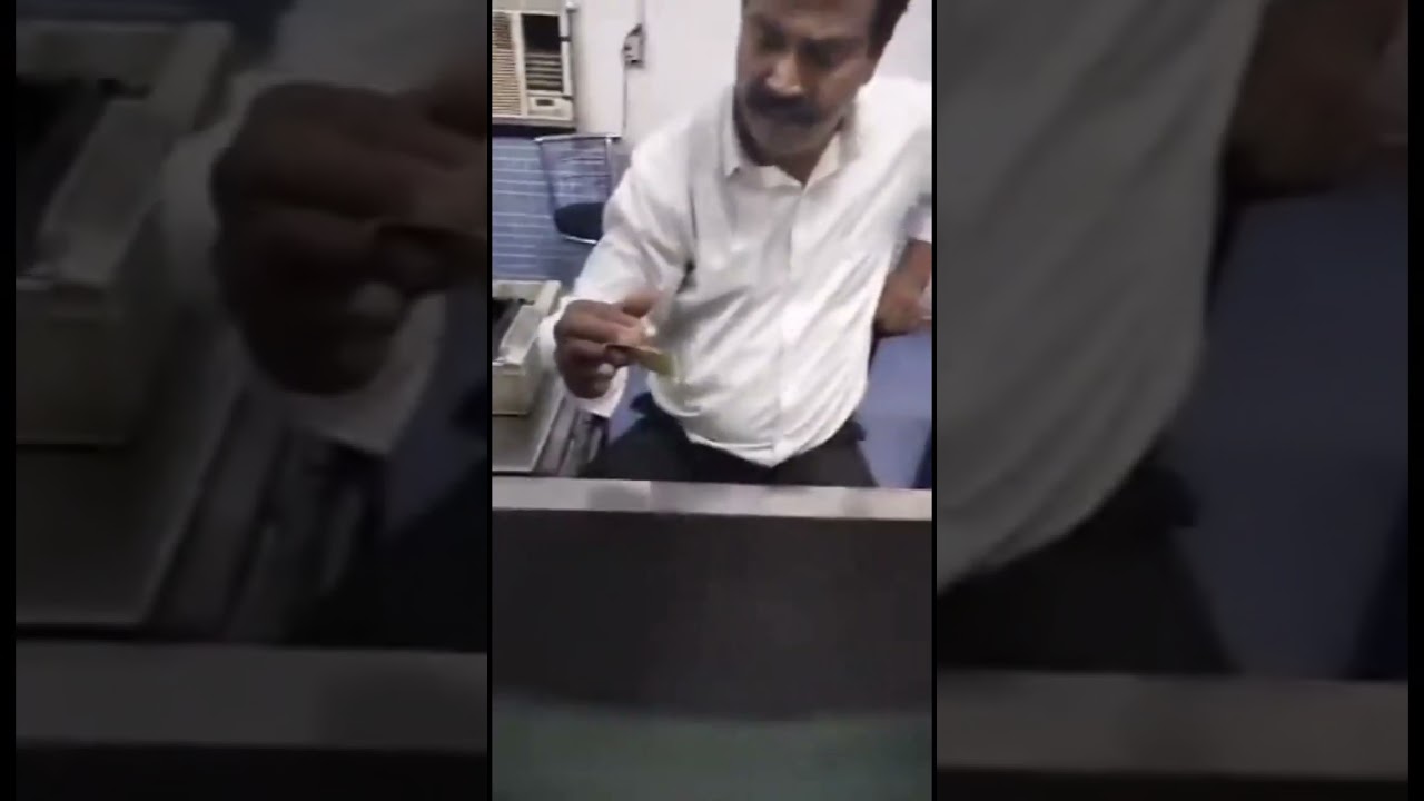 Railway ticket Booking Counter fraud caught on camera