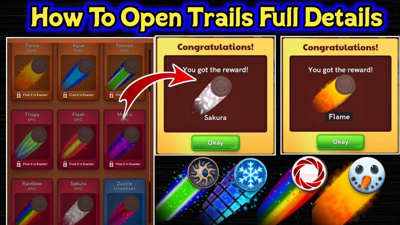 How To Open Trails 💥 Carrom Pool Trails Full Details 🔥🔥
