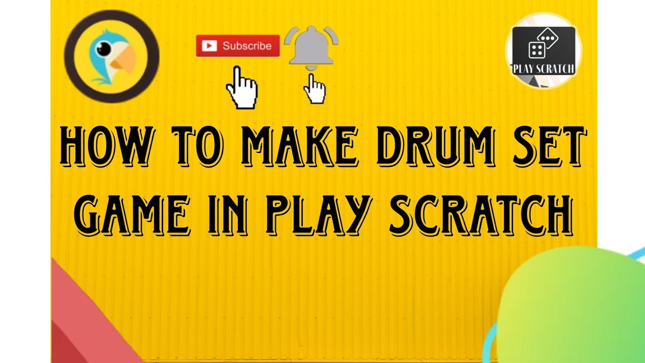 HOW to make drum set game @playscratch
