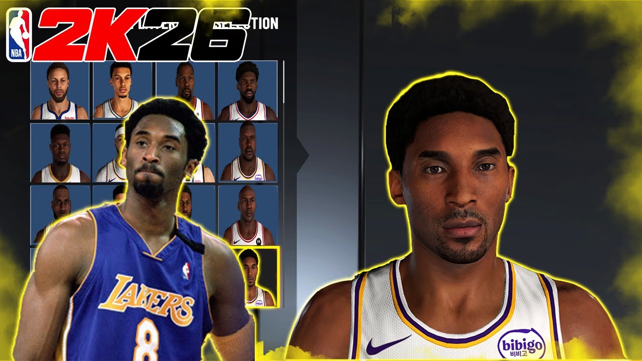 Лучший билд лица молодого Коби Брайанта в NBA 2K26! Мощный билд Коби Брайанта в NBA 2K26