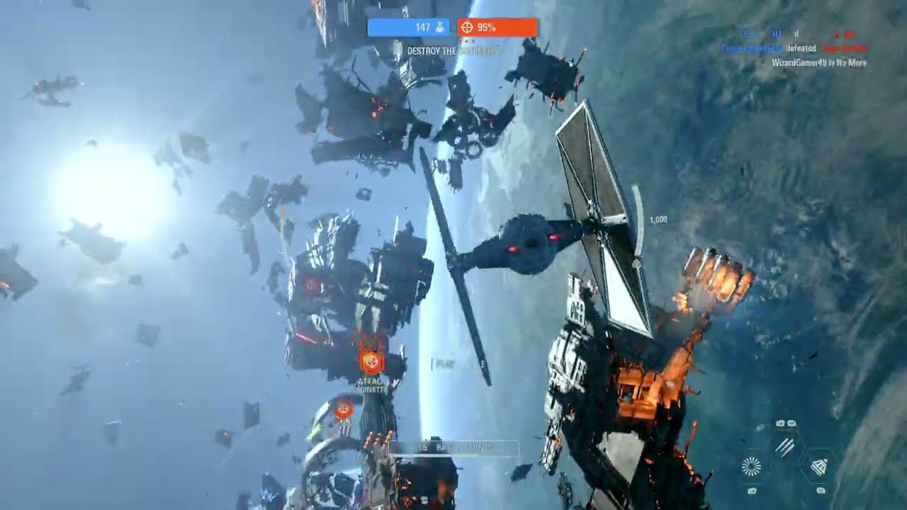 Star Wars battlefront 2 Starfighter Assault Gameplay no commentary