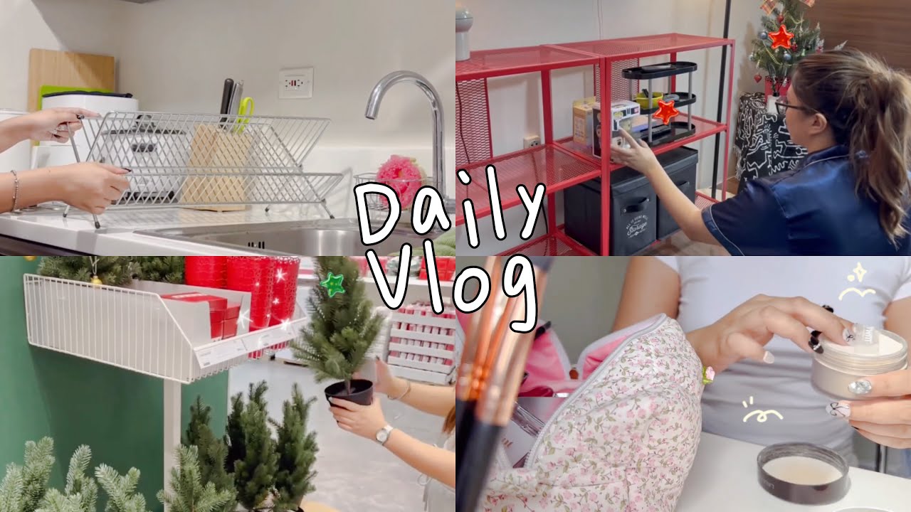 DAILY VLOG 🚶🏻‍♀️Homebody goes out, Home organization, Ikea christmas shopping, Toys & book haul