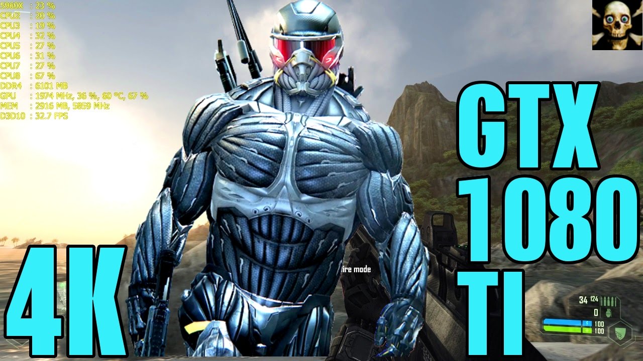 Crysis 4K UltraHD Gtx 1080 TI Fps Gameplay Benchmark 5960X