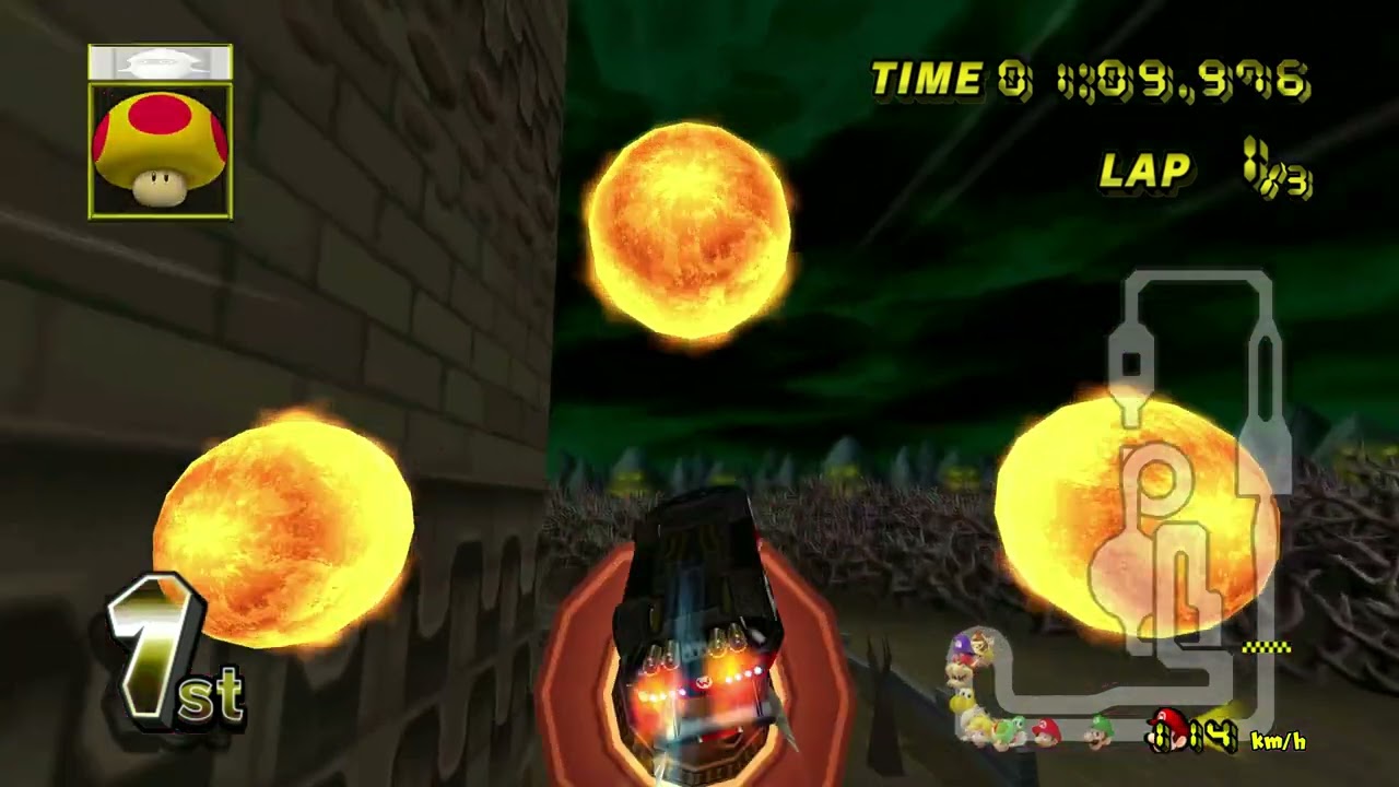 Mario Kart Wii - GCN Bowser's Castle