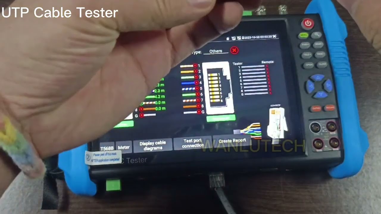 WANLUTECH IPC-9800CLMOVTADHS Pro UTP Cable Test+Cable Tracer