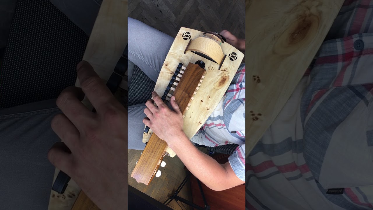 Handmade Hurdy-Gurdy - Ukrainian Lira - Organistrum - Lyre - Barbiton - Wheel Vielle - Wheel Fiddle