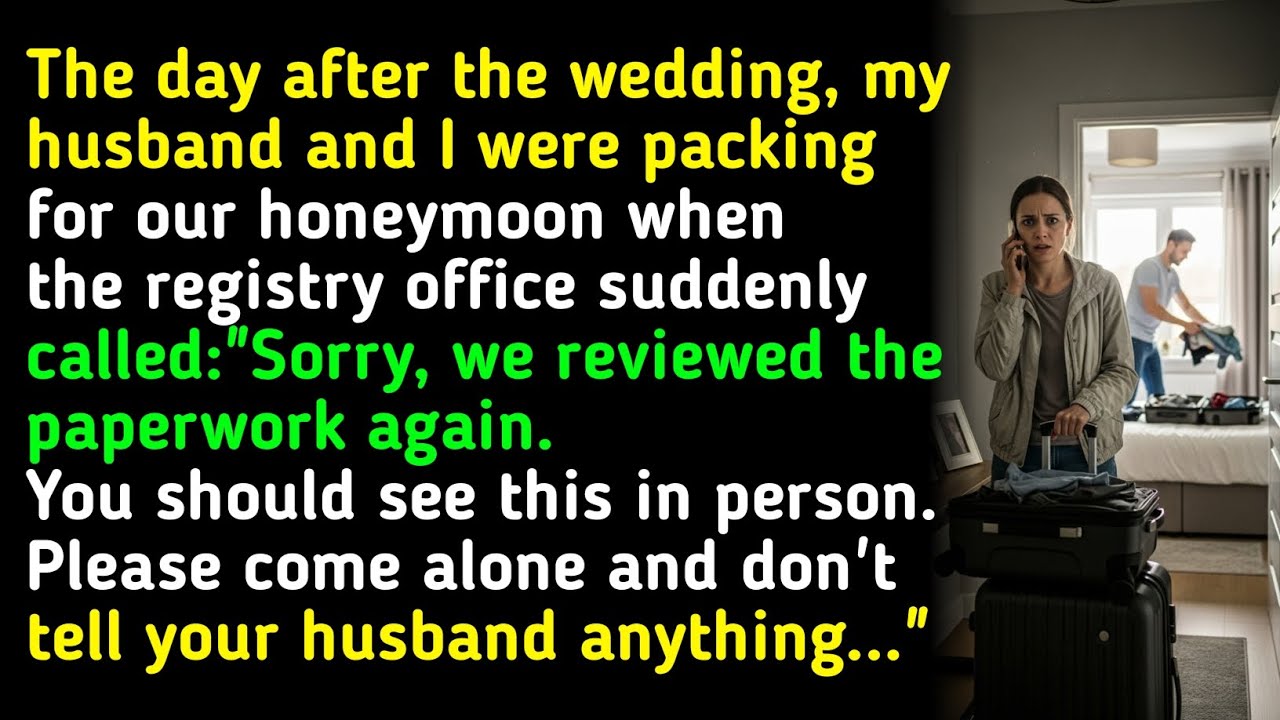 The day after the wedding, my husband and I were packing for our honeymoon when the registry ... 