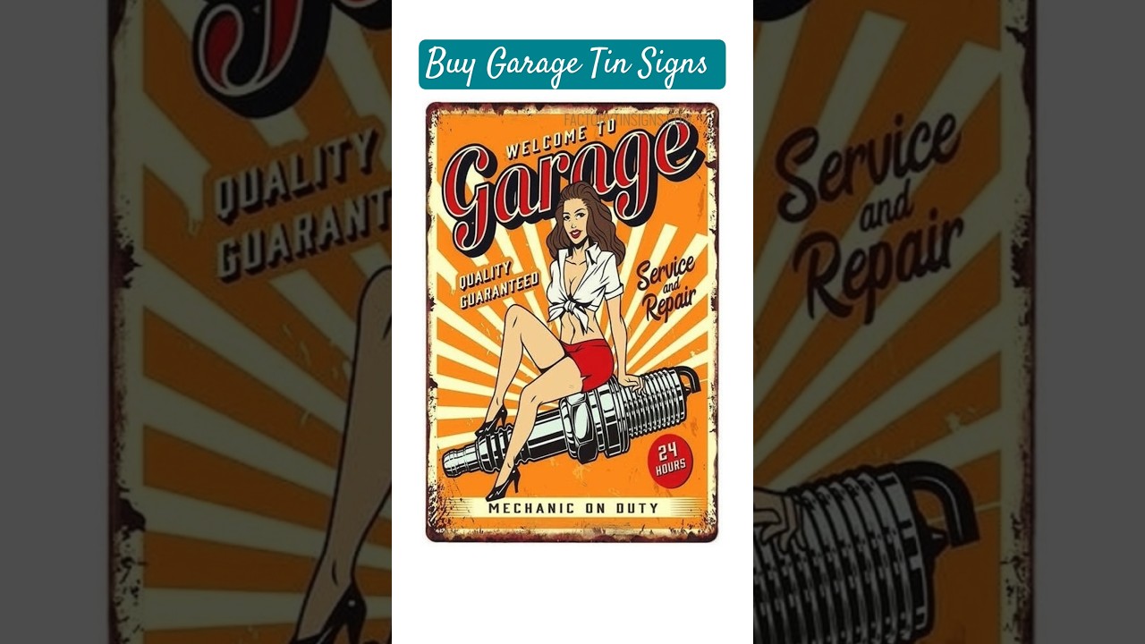 Factorytinsigns.com | Buy Garage Tin Signs | Vintage Metal Poster  #tinsign #metalposter #signshop