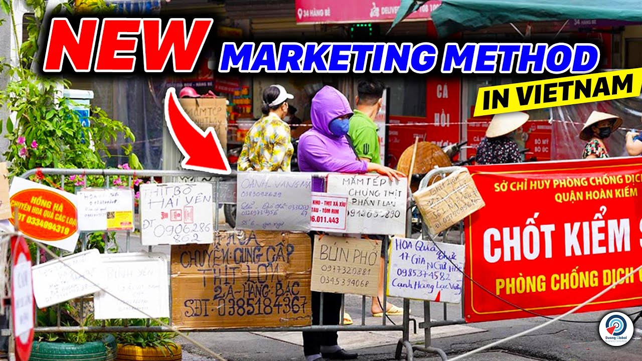 SUPER LOCKDOWN ORDERED - How People Buy Food in Saigon, Hang Be Market Finds Ways to Stay Open