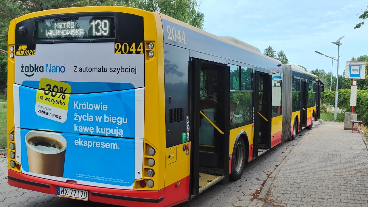 Linia 139 - Solbus SM18 #2044 ( MZA Warszawa )