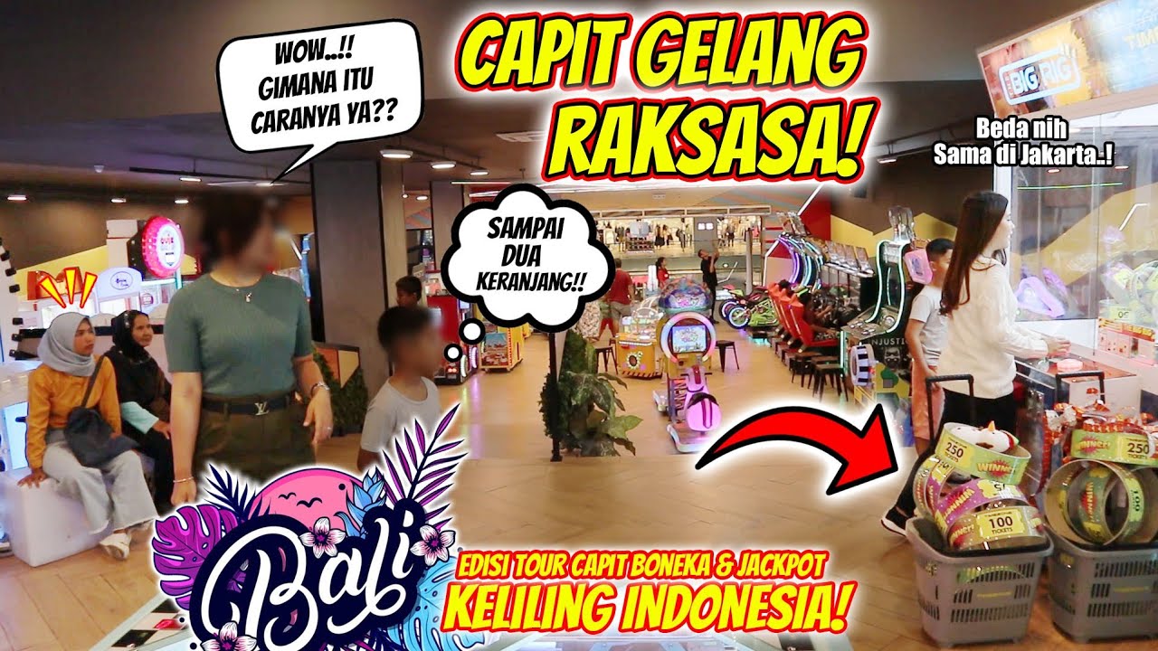 CAPIT GELANG RAKSASA DI BALI!! TIMEZONE MALL BALI GALERIA..!!