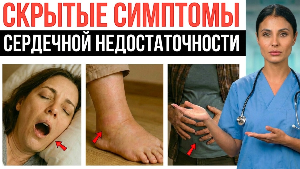 ⚠️ Игнорировать эти 13 признаков ОПАСНО | Симптомы сердечной недостаточности  Ранняя диагностика