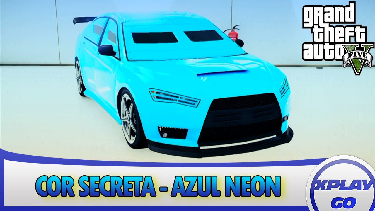 GTA 5 ONLINE - COR SECRETA - AZUL NEON