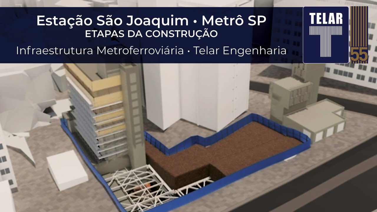 Infraestrutura Metroviária | TELAR Engenharia. Etapas do projeto de ampliação da Estação São Joaquim