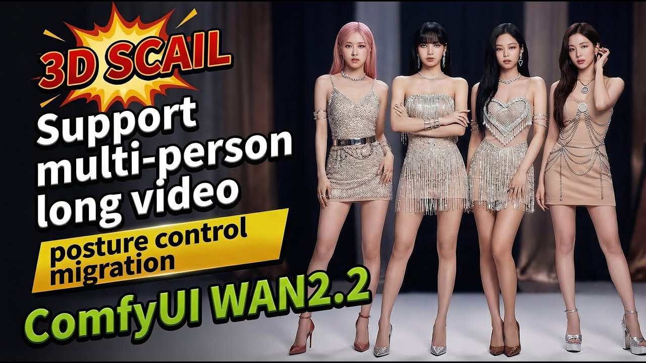 Support multi-person long video 3D SCAIL posture control migration
