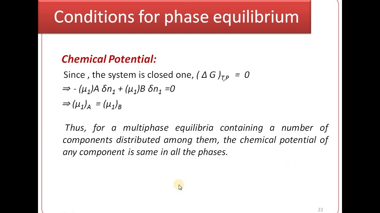 Lecture 2 Phase Equilibrium