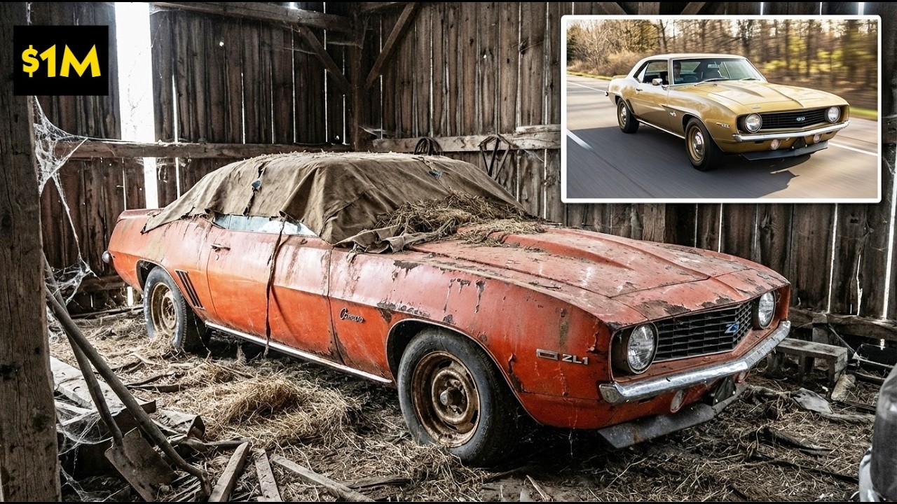 Abandoned 1969 Chevrolet Camaro ZL1 COPO | Bringing a $1 Millions worth  Muscle Back to Life | ASMR