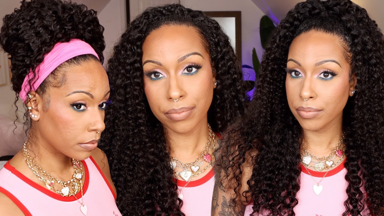 EASY VACATION HAIR! | 🌴☀️ | HUMAN HAIR WATER WAVE HALF WIG | ft. OQHAIR