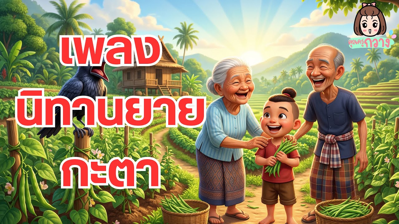 เพลงนิทาน ยายกะตา - ยายมายายก็ด่า ตามาตาก็ตี | ครูกวาง