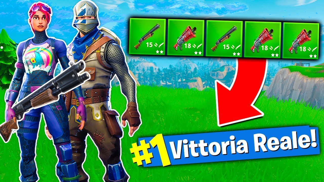 Fortnite ITA - VITTORIA CON SOLO IL POMPA!!