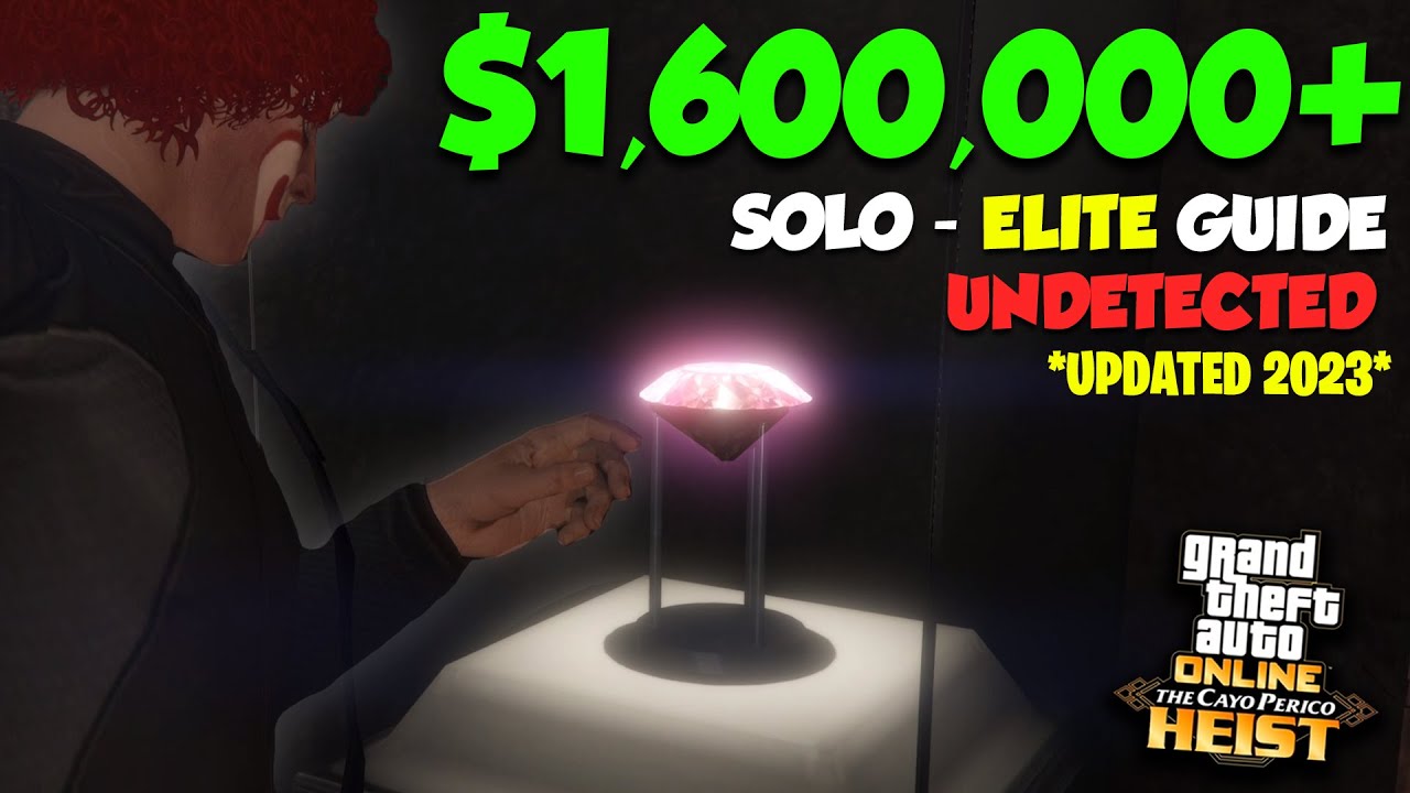 *UPDATED* GTA Online Cayo Perico Heist SOLO Elite Challenge Stealth Guide - $1,640,000 | NEW ROUTE