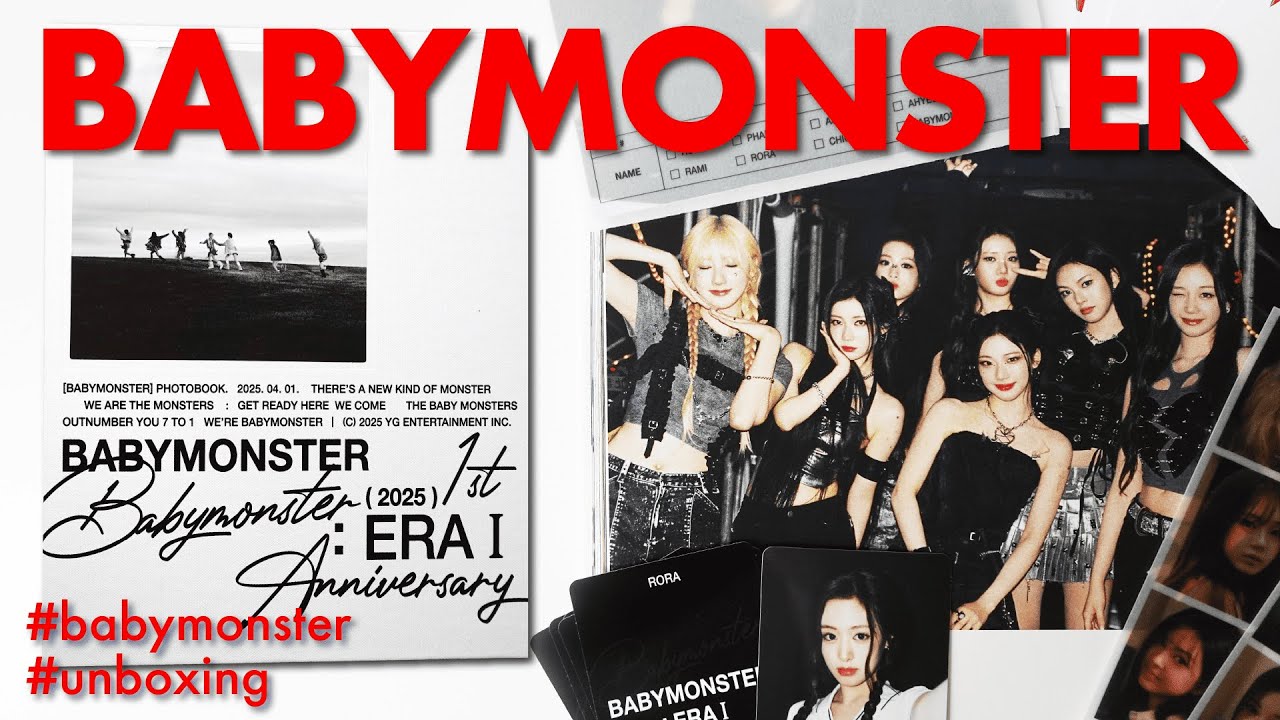 BABYMONSTER ERA:I｜デビュー１周年を記念した写真集を開封✨MONSTIEZ必見です✨
