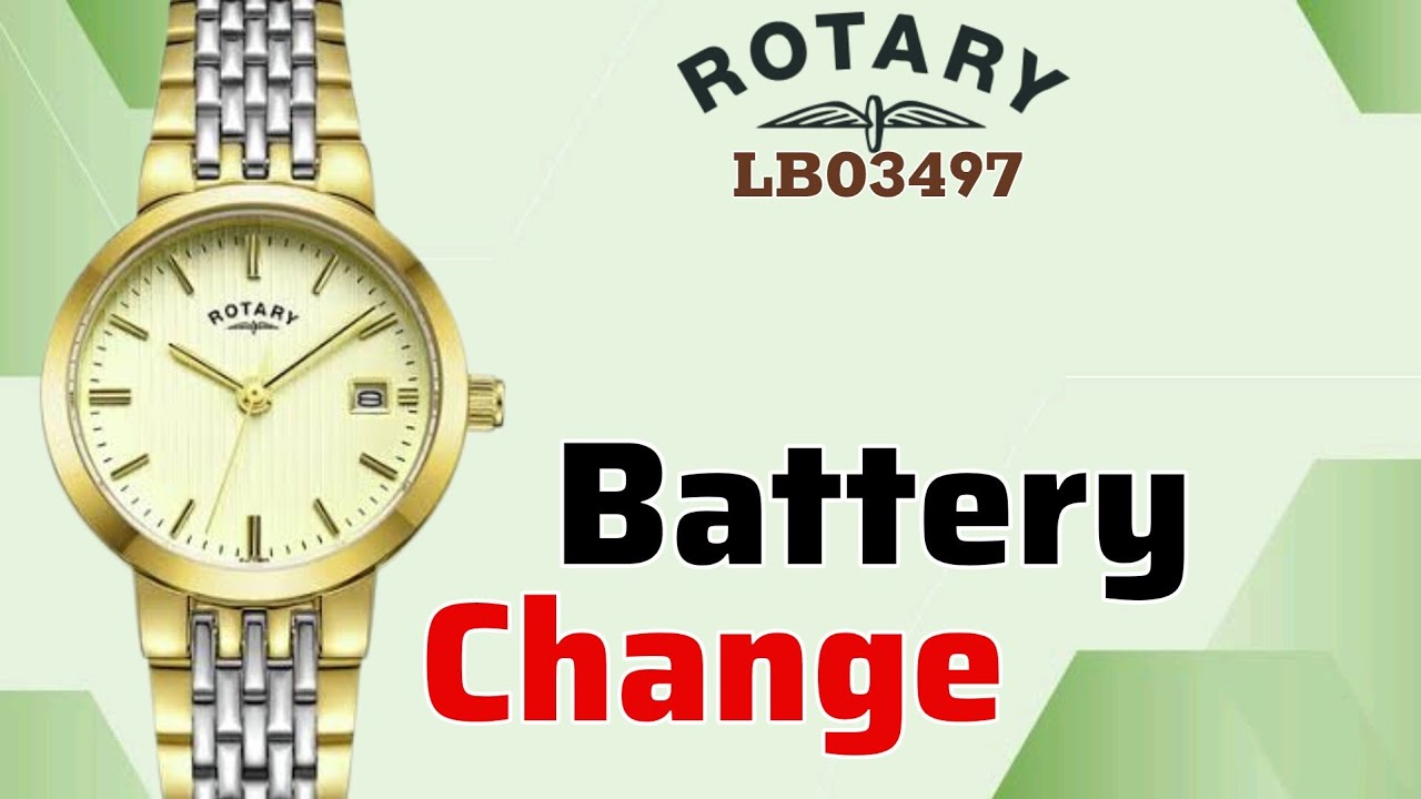 ROTARY Ladies Watch LB03497 Battery Replacement Tutorial